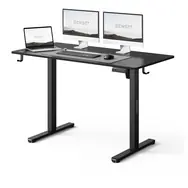 SENSE7 NOJO LIGHT Biurko robocze czarne / elektrycznie regulowana wysokość / 120 x 60 cm / nośność 70 kg