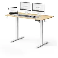 Rozpakowany - Biurko SENSE7 NOJO LIGHT, sosna biała, wysokość regulowana elektrycznie, 120 x 60 cm, nośność 70 kg, bez opakowania