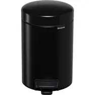 Brabantia Newicon Kosz na śmieci pedałowy 3 l czarny mat / średnica 16,8 cm / wysokość 26,4 cm