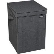 Brabantia Kosz na bieliznę 35 L, sztaplowany, czarny / 44,5 x 37 x 32 cm 