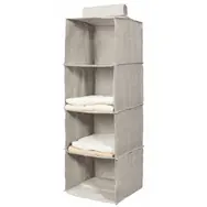 Compactor Oxford Wiszący organizer na ubrania - 4 półki / 30 x 30 x 94 cm 