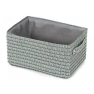 Compactor LILOU szara / Kosz do przechowywania tkany z polipropylenu / 23 x 15 x 12 cm