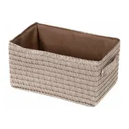 Compactor LILOU Taupe - szaro-beżowy / Kosz do przechowywania tkany z polipropylenu / 23 x 15 x 12 cm