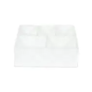 Compactor TEX Organizer na ubrania i akcesoria - 5 części biały / 32 x 25 x 8 cm