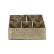 Compactor TEX Organizer na ubrania i akcesoria - 5 części Taupe (szaro-beżowy) / 32 x 25 x 8 cm
