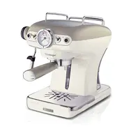 Ariete 138913 Vintage Espresso beżowy / Ekspres dźwigniowy / 850 W / 0,9 l / 15 bar / manometr / spieniacz do mleka