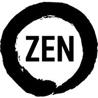Logo architektury Zen – czarne koło malowane pędzlem z napisem ZEN w środku