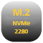 Ikona formatu M.2 NVMe 2280 dla dysku SSD
