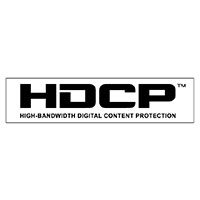 Logo HDCP – ochrona treści cyfrowych o wysokiej przepustowości (High-bandwidth Digital Content Protection)