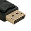 Adapter DisplayPort do HDMI — czarny złącze ze złoconymi stykami