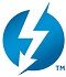 Logo Thunderbolt – ikona wysokiej prędkości interfejsu do przesyłania danych i wideo