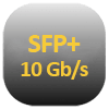 Ikona interfejsu SFP+ z prędkością transmisji 10 Gb/s
