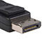 Zdjęcie złącza DisplayPort – czarny konektor z charakterystycznym asymetrycznym kształtem
