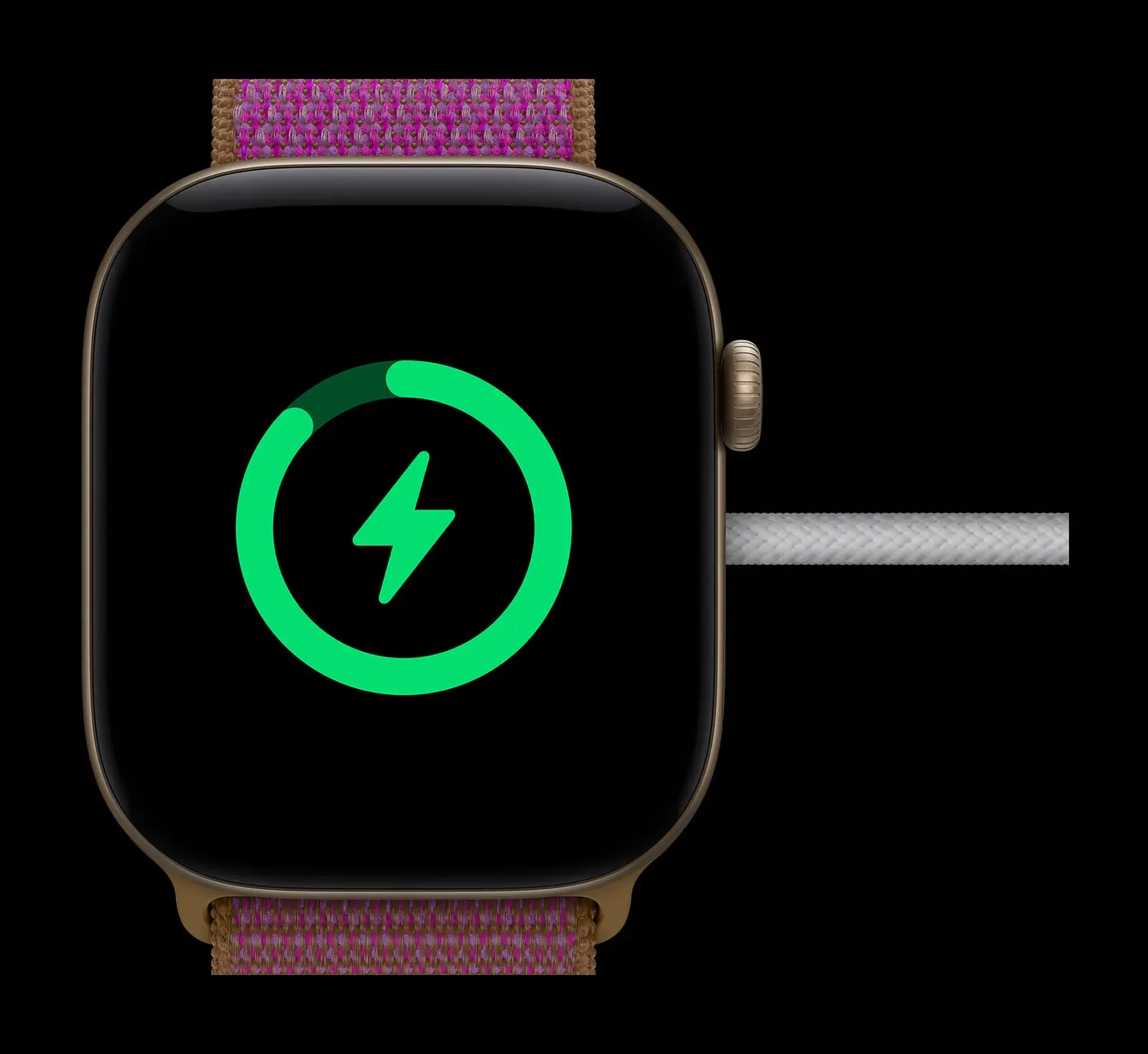 Apple Watch Series 12 na magnetické rychlonabíječce