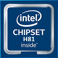 Logo Intel Chipset H81 – oznaczenie chipsetu płyty głównej