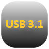 Ikona USB 3.1 – oznaczenie interfejsu do szybkiego przesyłania danych