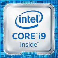 Ikona procesora Intel Core i9 – oficjalne logo serii Intel Core i9 inside