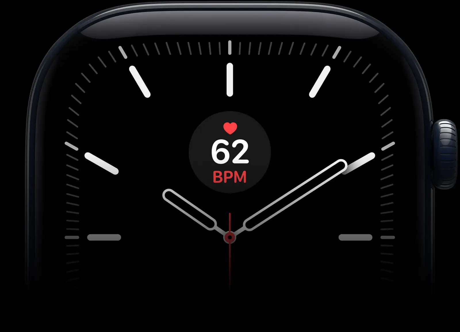 Ciferník Apple Watch s komplikací tepové frekvence
