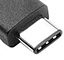 Ikona złącza USB-C – mały szary adapter na białym tle