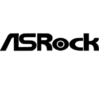 Logo producenta płyt głównych i komponentów komputerowych ASRock