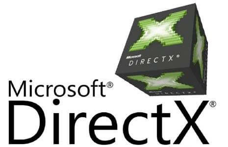 Logo Microsoft DirectX – technologia graficzna do gier komputerowych i multimediów