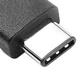 Ikona złącza USB 3.1 Type-C (USB-C) — mała wtyczka z owalnym portem