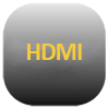 Ikona interfejsu HDMI – symbol złącza do przesyłania obrazu i dźwięku