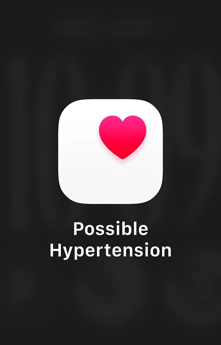 Oznámení o možné hypertenzi