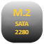 Ikona interfejsu M.2 SATA 2280 dla dysków SSD