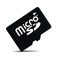 Ikona karty pamięci microSD – typ nośnika dla urządzeń mobilnych